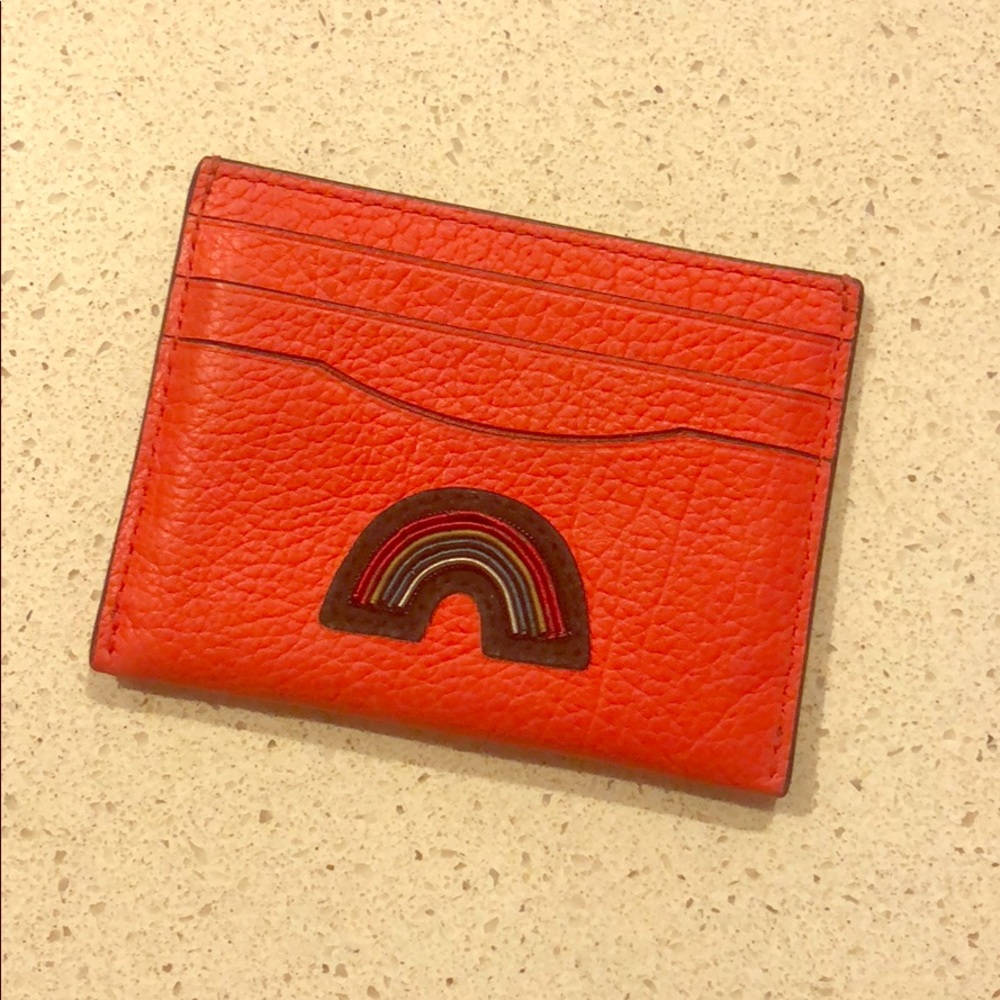 Coach leather card case / small wallet